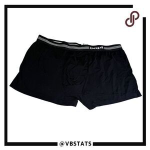 Papi Men's Nylon Blend Microfiber Stretch Trunk Boxer Brief Black Medium